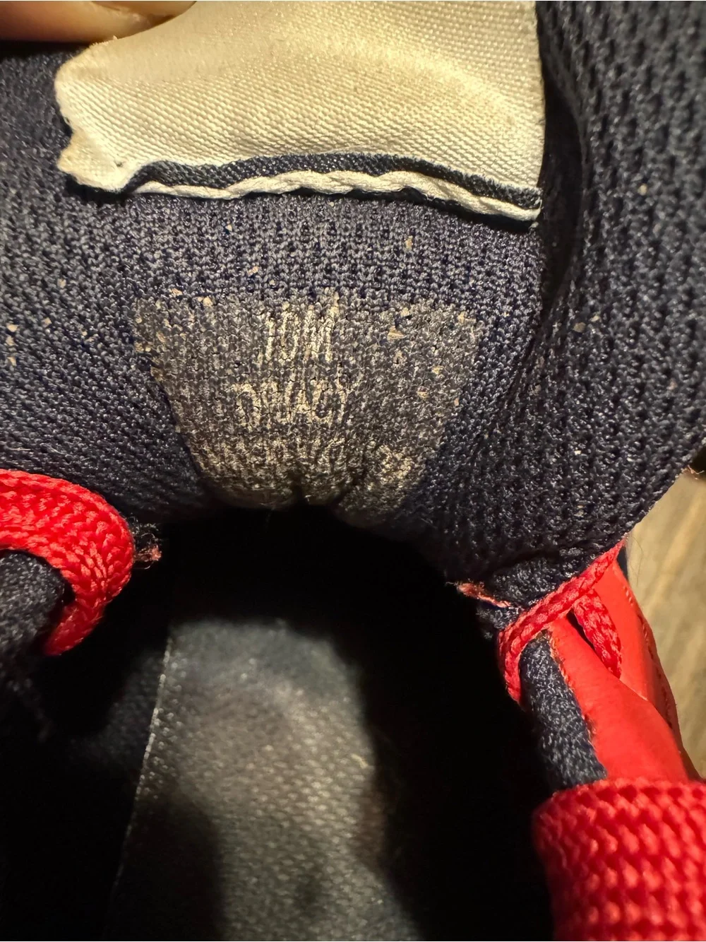 Tommy Hilfiger Men’s Navy and Red Low-Top Sneakers